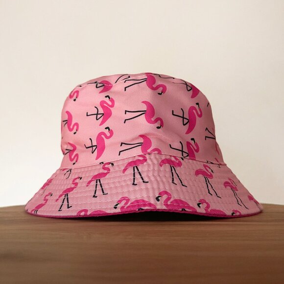 Pink Flamingo Reversible Bucket Hat Limited Edition Smirnoff Pink Lemonade - Picture 1 of 3